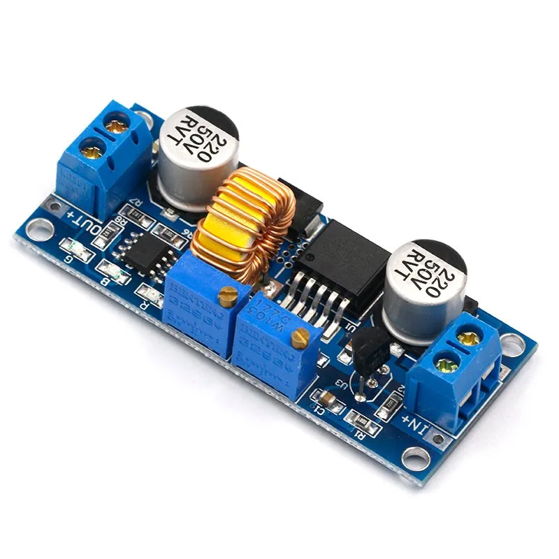 CC/CV 5A Lithium Charger Board XL4015 Adjustable 6-38V To 1.25-36V DC Step Down Power Supply Buck Module