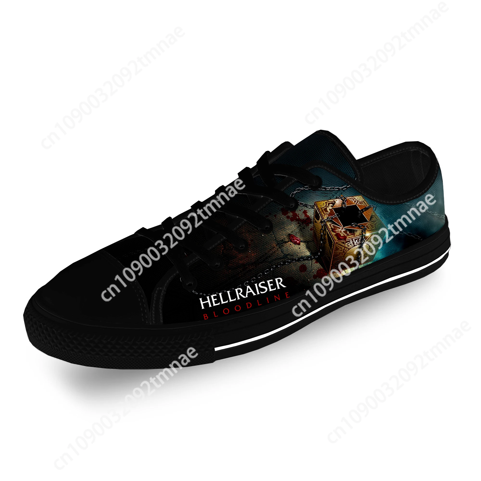 

Hellraiser Movie Pinhead Horror Casual Cloth Fashion 3D Print Low Top Custom Shoes Men Women Lightweight Breathable Sneakers