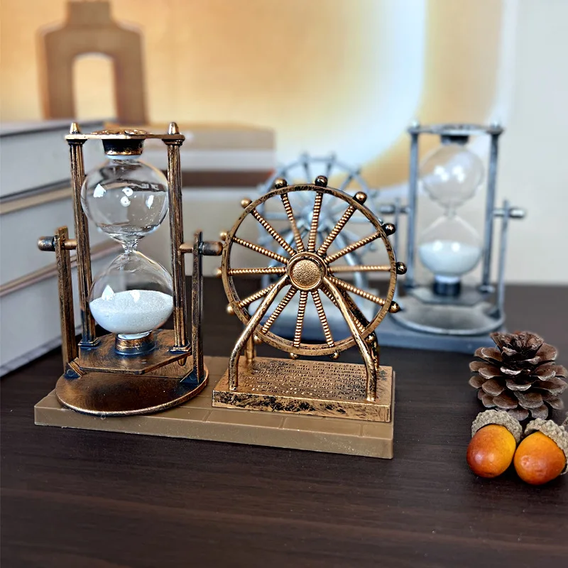 Creative Gifts Retro Skyscraper Rotation Rustling and Looping Ornaments Home Decoration Ornaments Handicrafts