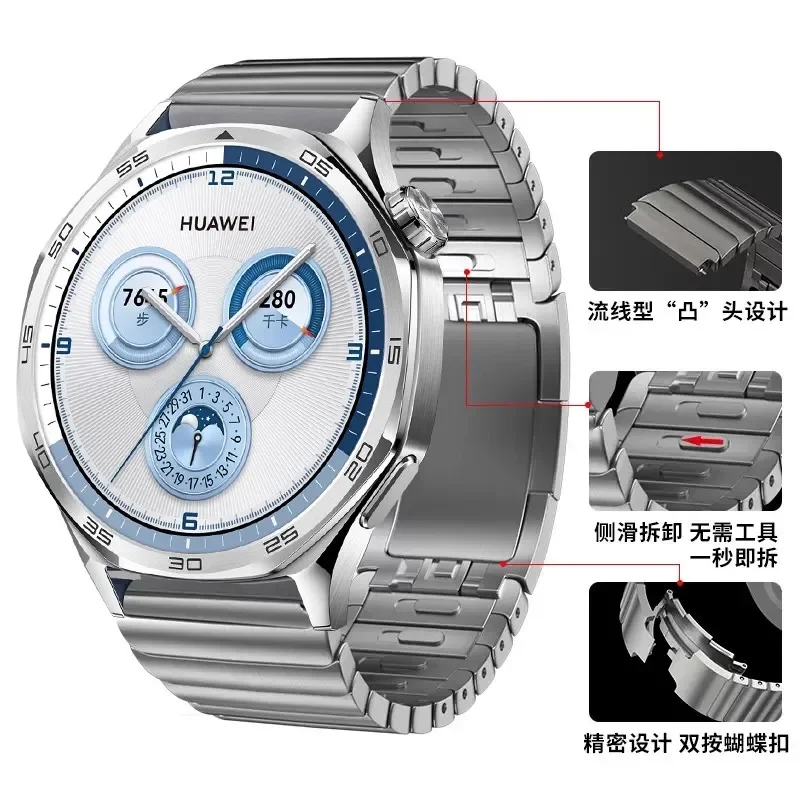 

22mm Stainless Steel Strap for Huawei Watch GT5 46mm Watchband Quick Release Wristband