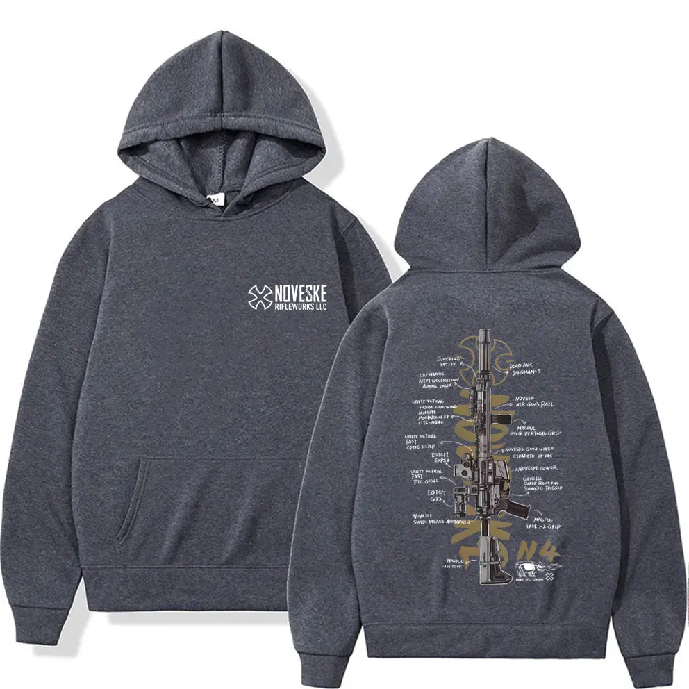 NOVESKE N4 Tactical Army Fan Club Outdoor Training Competition Hoodie Men Women Fashion Oversized Pullover Male Vintage Hoodies