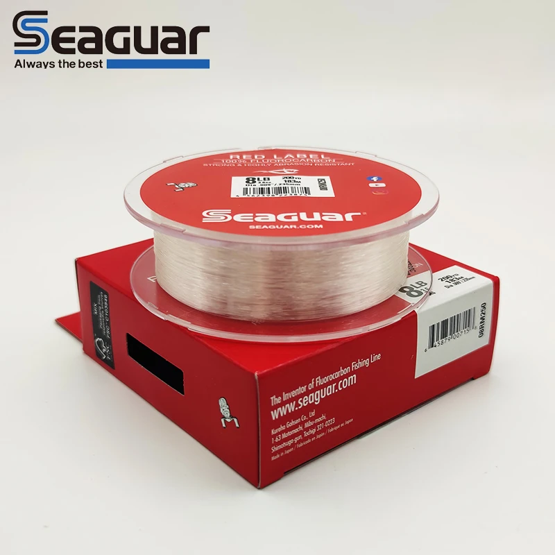 Seaguar Red Label Fluorocarbon 100% Japan Original Shock Leader Fishing Line Fluorocarbon Leader Line Monofilament Carp Wire