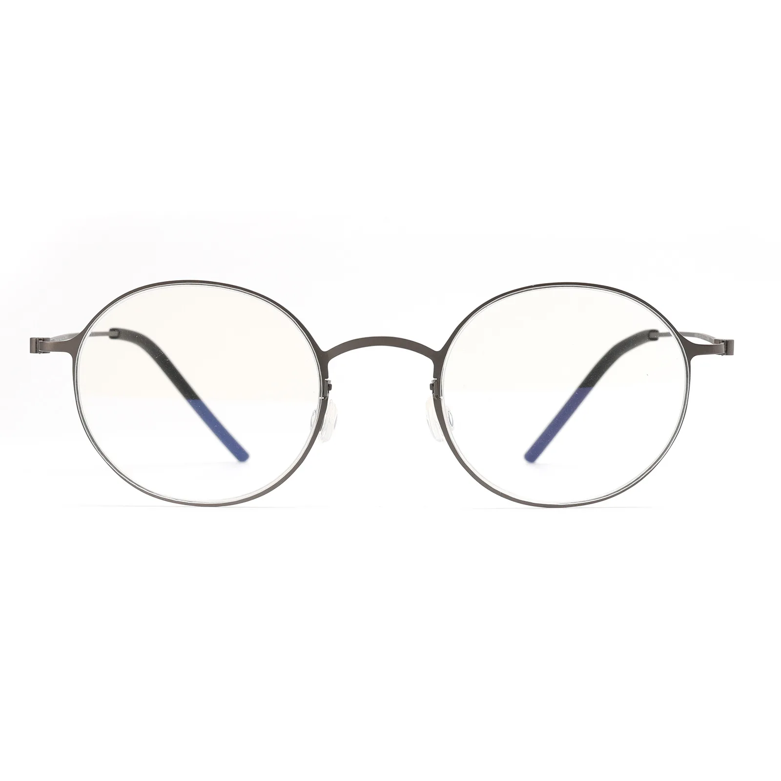 XBORA News Ultra Lightweight Pure Titanium 5g Circular Eyeglass Frame Retro Screw-Free Design Simple Fashionable TT5504_voghion.com