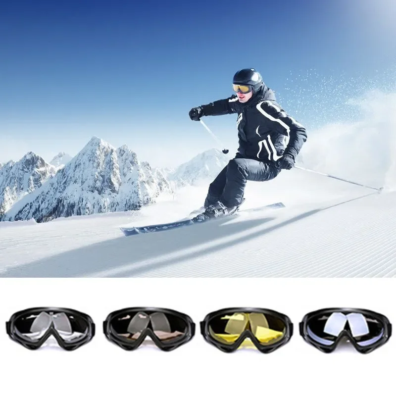 Outdoor Safety Glasses Skiing Goggle Motorcycle Riding Protection Dust-proof Anti-UV Windproof Tactical