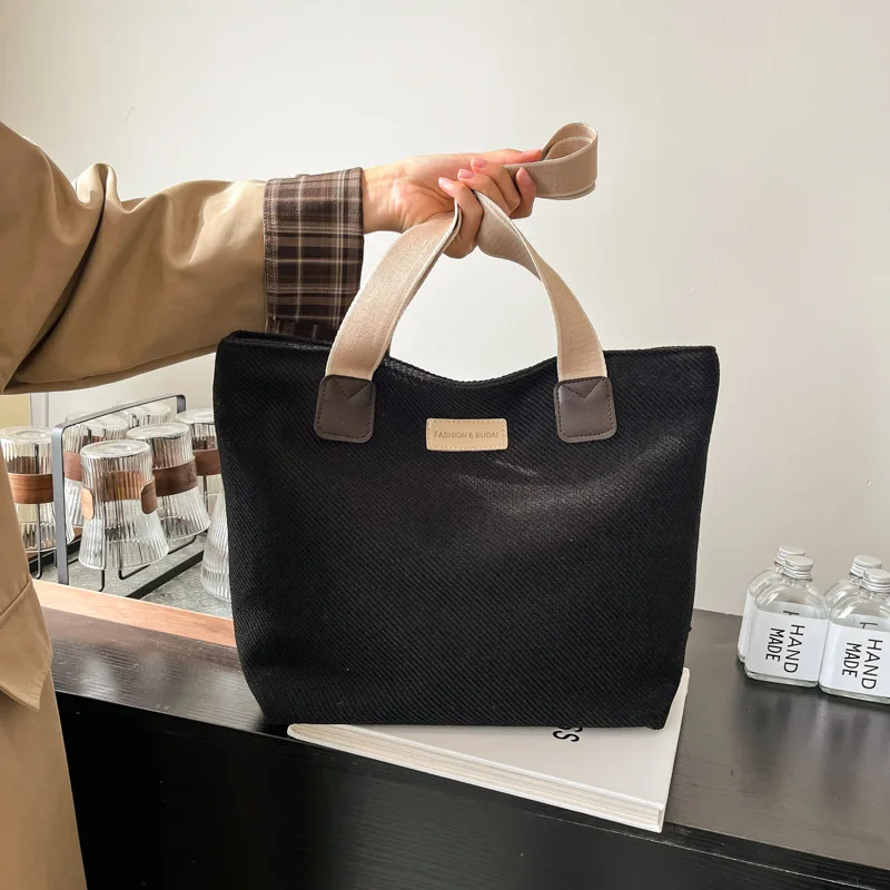 

Большая сумка для женщин. Дизайнерская роскошная сумка. Осень-зима. Новая шерстяная сумка. Большая вместительная повседневная простая сумка на плечо для колледжа.