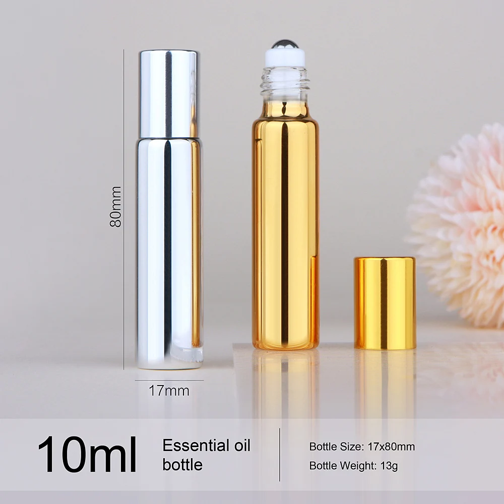 20/30/50/100Pcs 10ml Essential Oil Bottle Perfume UV Glass Refillable Perfume Bottle Small sample