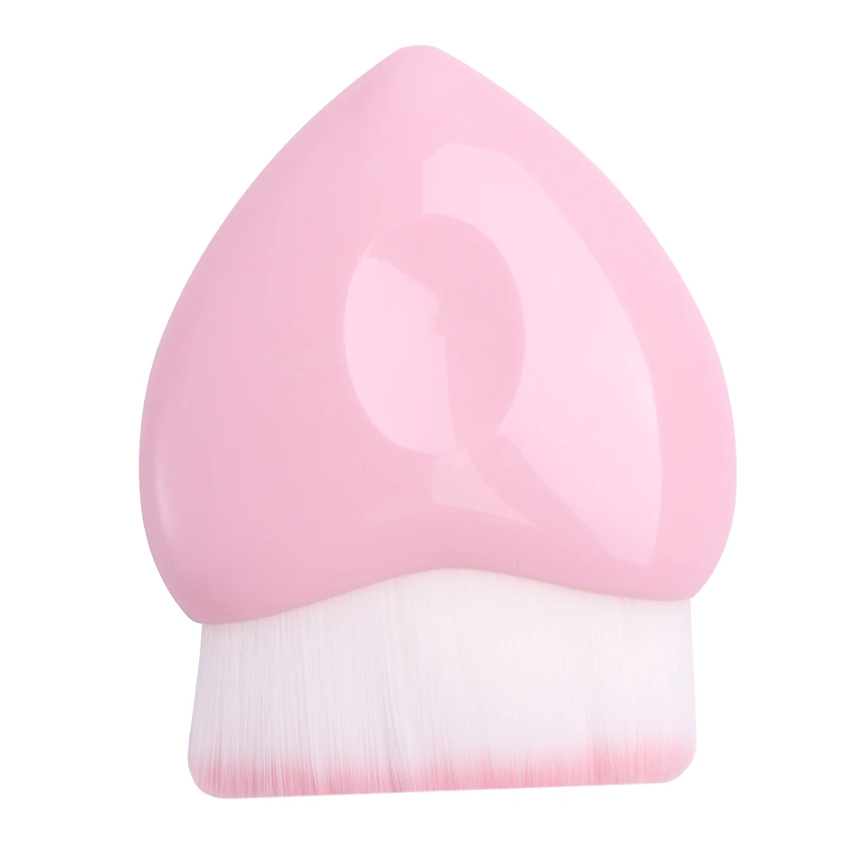 Rosa lidar com pó branco cabelo cabeça plana escova bochecha maquiagem fundação ferramentas macias conjunto de escova pó blush