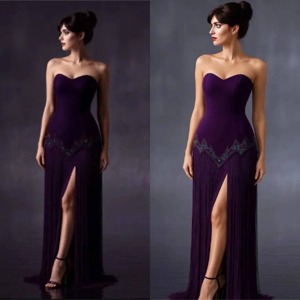 

Customized Luxury Satin Evening Dress Temperament Strapless Sleeveless Homecoming Dresses Fashion Special Occasion Gowns