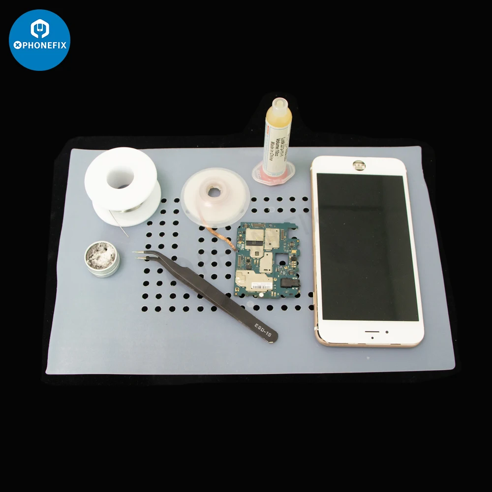 Almofada de borracha antiderrapante do silicone da isolação térmica da esteira para o telefone móvel tablet computador ferramentas da plataforma do reparo do separador da tela do lcd