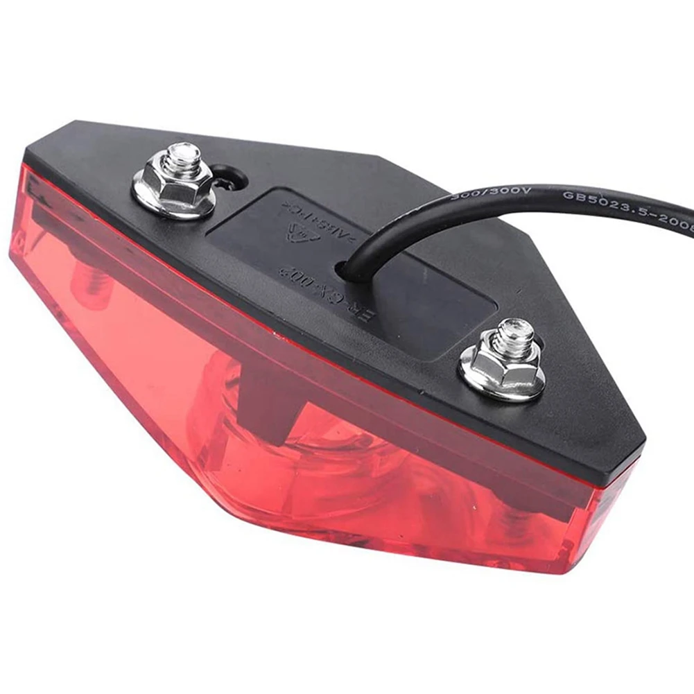 B48B-2X Ebike الفرامل الضوء الخلفي دراجة كهربائية الذيل ضوء DC6V 12 فولت 24 فولت 36 فولت 48 فولت 60 فولت LED Ebike ضوء دراجة كهربائية مصباح #3