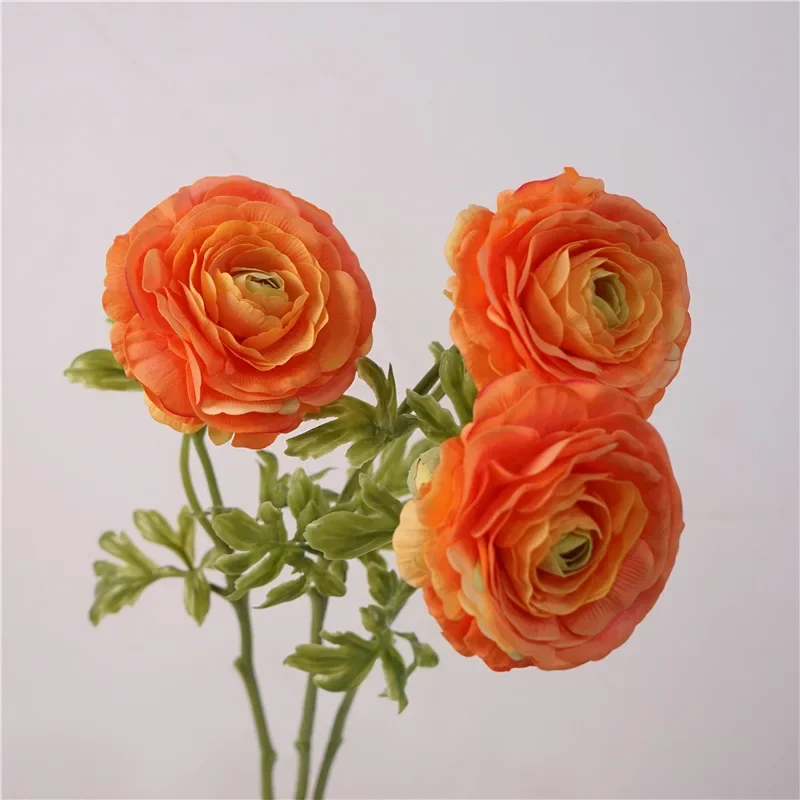 Artificial Flowers Real Touch Latex Dew Lotus Branch Simulation Wine Red Buttercup Peony Home Balcony Decoration Green Plants