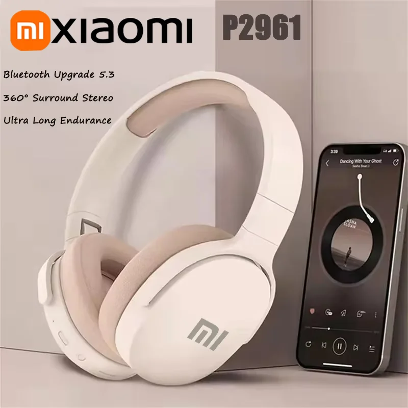 Xiaomi New Fashion Wireless Bluetooth Headphones Over Ear 9D HIFI Stereo Headsets True Sports With Earphones TF/AUX Music Player