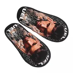 Custom Women Anuel AA Puerto Rican Rapper And Singer MIRAME House Slippers Cozy Warm Memory Foam Fluffy Slipper Indoor Shoes