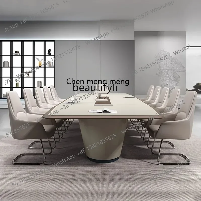 

2003Creative Paint Conference Table Long Table Simple Modern Long Table Conference Room Fashion Large and Medium Size Conference