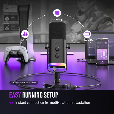 Микрофон FIFINE Game-AM8 USB/XLR для записи и стриминга — внешний вид товара