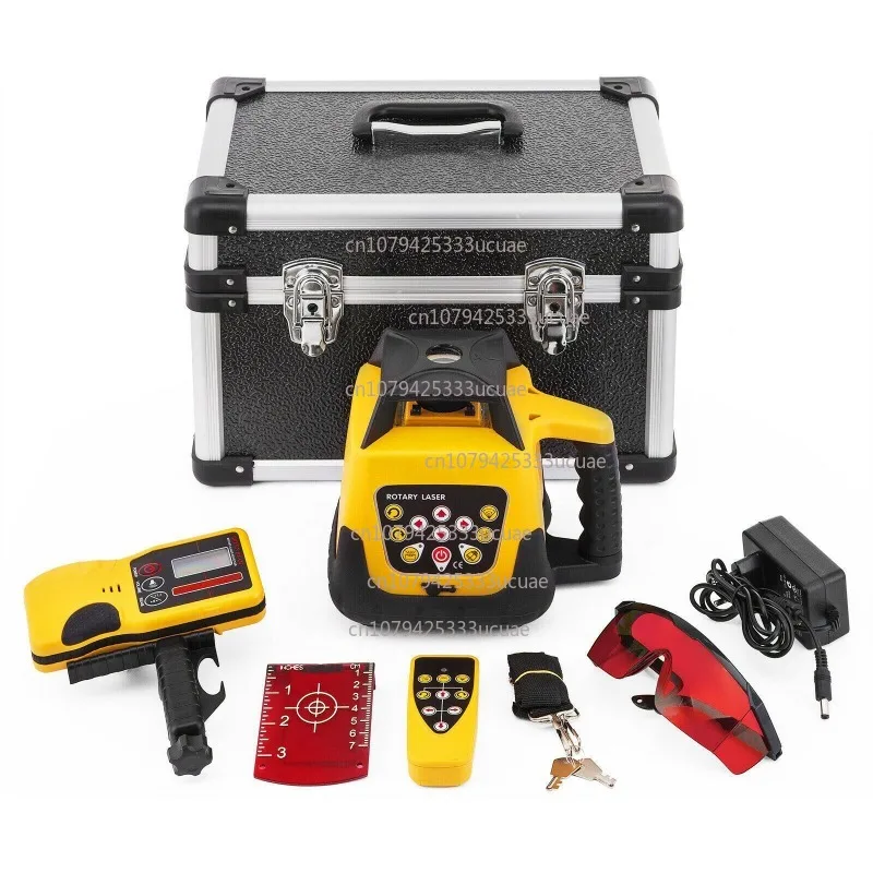 Red light (yellow shell) laser level sweeper - European plug 220 V/American plug 110 V