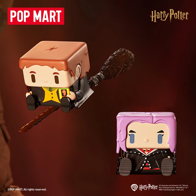 Figura genuina de la serie Pop Mart Harry Potter Pop Cube-1, caja ciega, juguete para regalo, decoración, regalos de cumpleaños para niñas, regalo de moda
