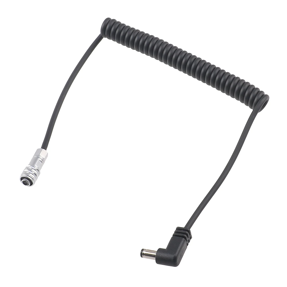 FOTGA BMPCC 4K DC interface elbow power supply line Cable spring line Wireless Power Cord ​Mini Camera Fotografica Photography