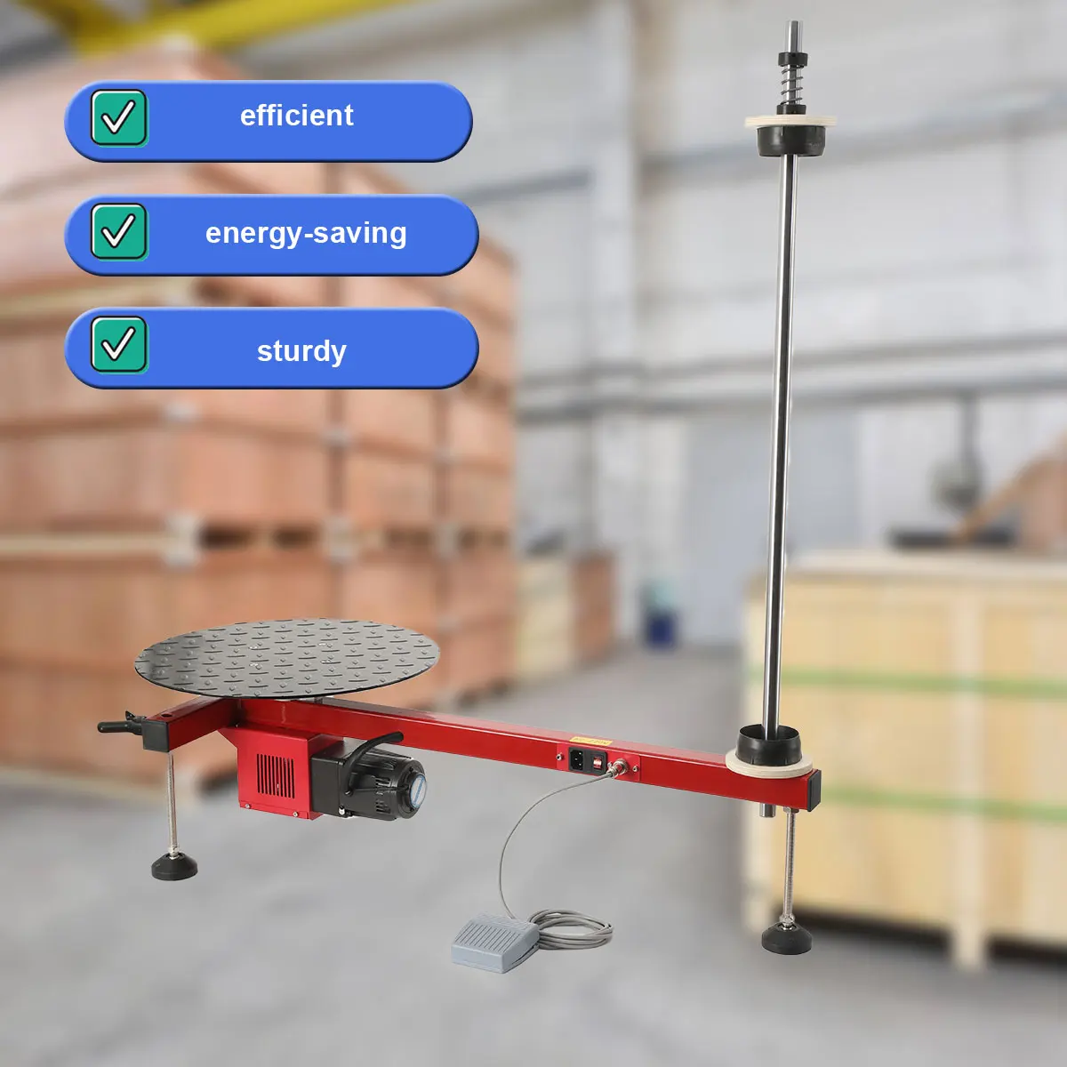 Halbautomatische Verpackungsmaschine für Dehnfolien, Kurierverpackungsmaschine, elektrische Wrap-around-Folienballenpresse vom Typ T – Detail 6