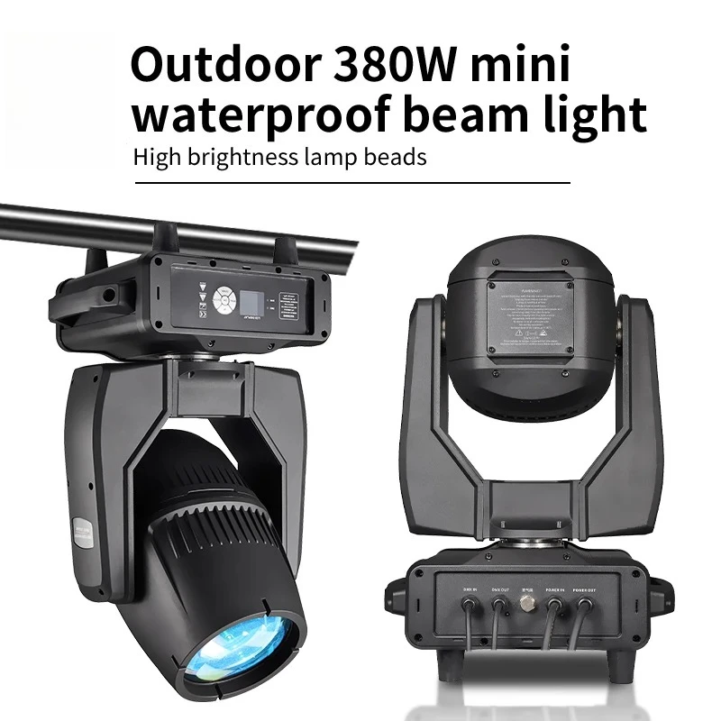 

380W Waterproof Beam Moving Head Light IP65 Stage Light for Nightclub Outdoor Party Wedding DMX Control Lighting