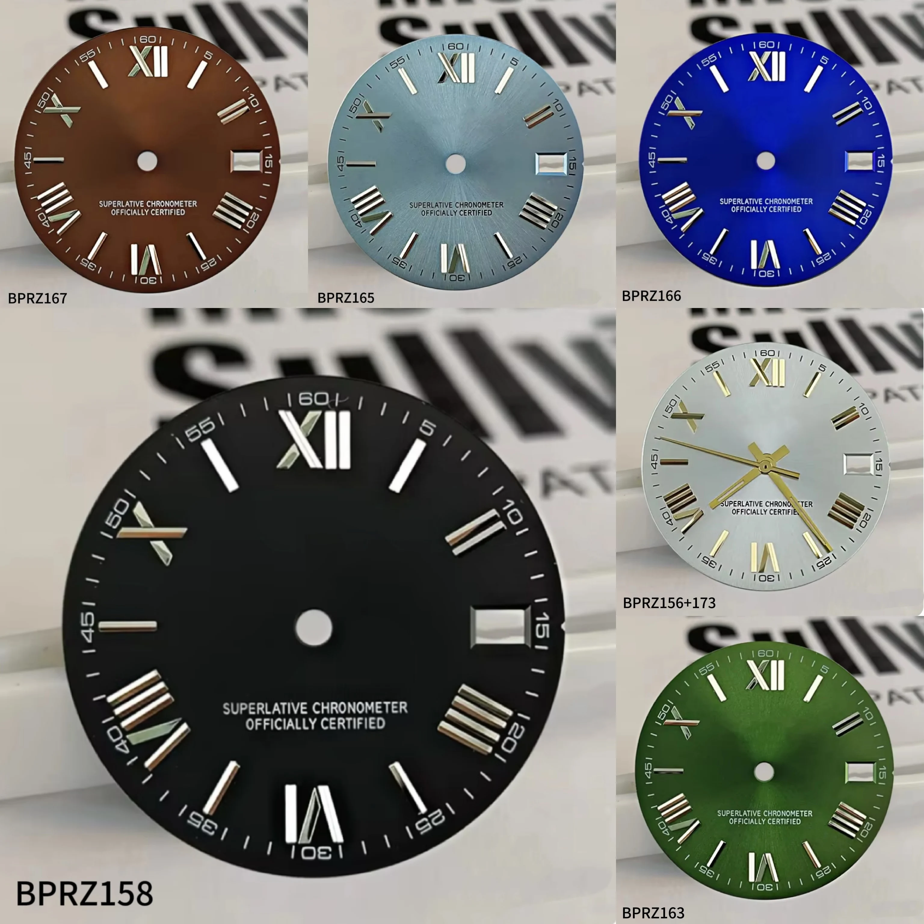 

High quality 28.5mm NH35 Roman numeral dial, suitable for NH35 NH36 movement watch accessories, repair tool accessories