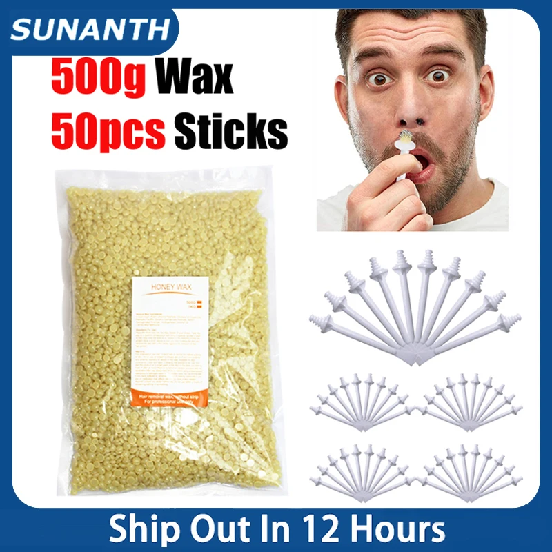 

50g/200g/500g Nose Wax Sticks Set Portable Wax Applicators For Painless Nose Hair Removal Tool Wax Accessories Beeswax Unisex