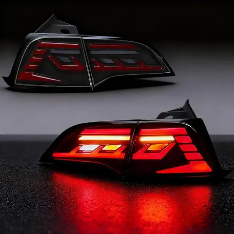 LED Tail Light for Tesla Model 3 / Y 2017 2018 2019 2020 2021 Sequential Starting Animated Tail Light Assembly Brake Turn Signal