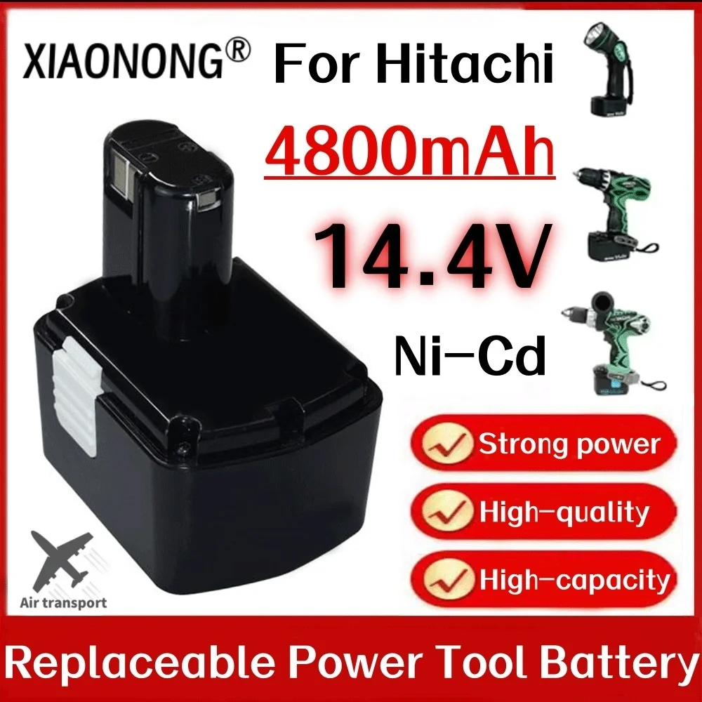 14.4V 4800mAh Rechargeable Battery Electric Accessories For Hitachi EB1414S EB14B EB1412S EB14S DV14DL CJ14DL DS14DVF3 NI-CD