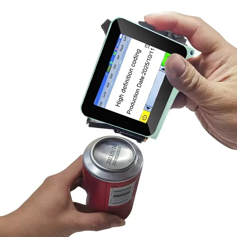 Mini batch portable handheld inkjet printer, used for rapid drying of batch coder egg expiration dates