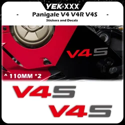 For Ducati Panigale V4 V4S VR Motorcycle Engine Fairing Protection Sticker V4 LOGO Shell Sticker Decal V4S Logo