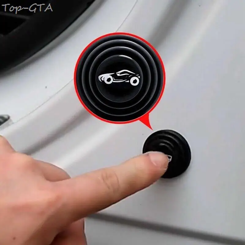 8 PCS Car Door Pads Shock-Absorbing and Silent Anti-collision Silicone Car Door Protector Stickers Buffer Gasket Auto Accessory