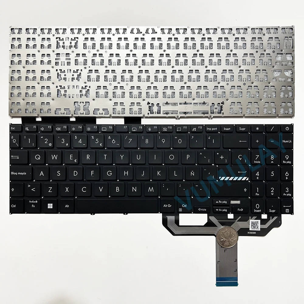 Spanish Backlit Keyboard for ASUS VivoBook X1605 X1605EA X1605E X1605VA X1602 X1603Z X1603ZA F1603 M1603 M1603Q M1603QA M1605XA