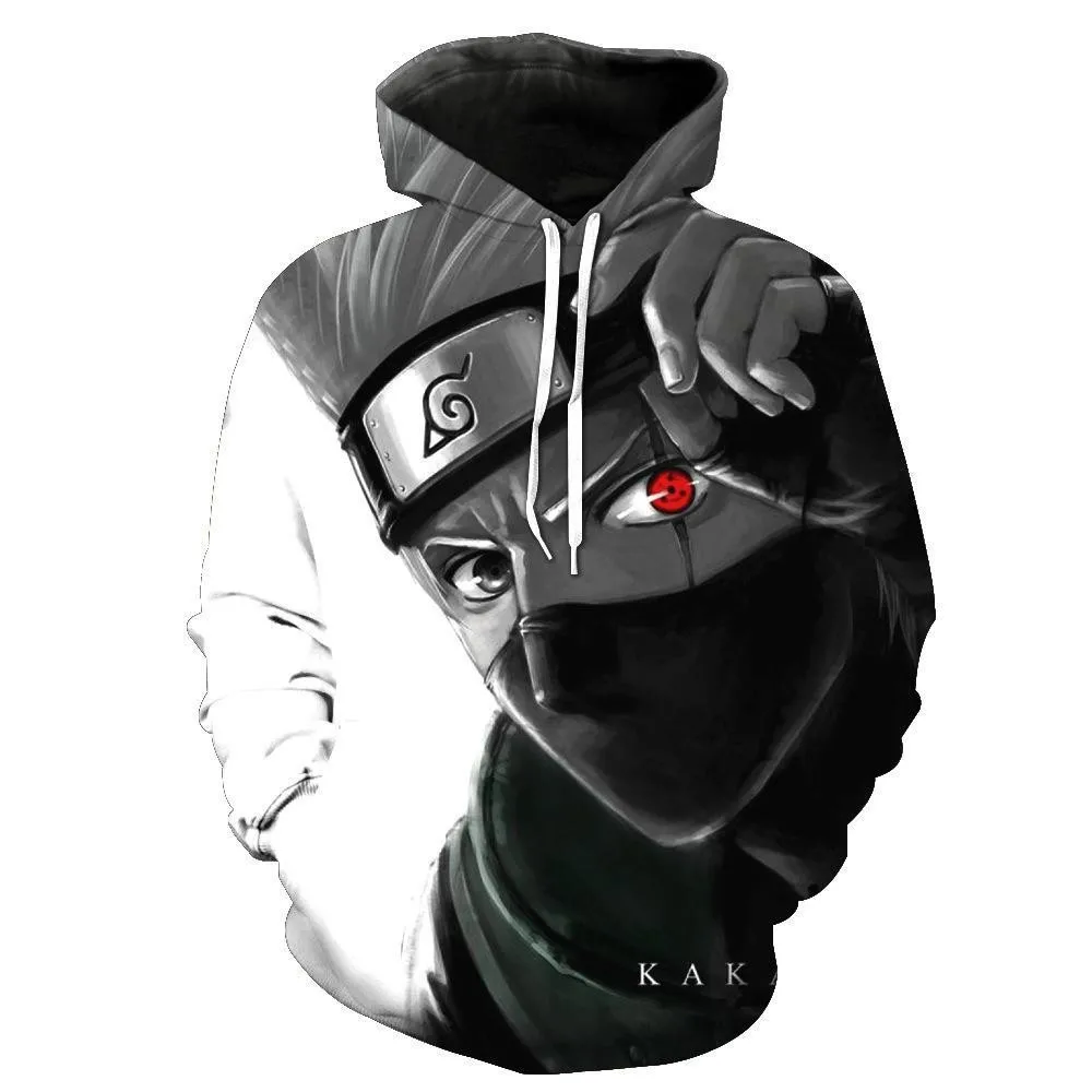 New Hot Naruto Anime Cartoon Cosplay Akatsuki Uchiha Itachi Adult Children Full-Size Sweatshirt 3D Printed Hooded Sweater Coat