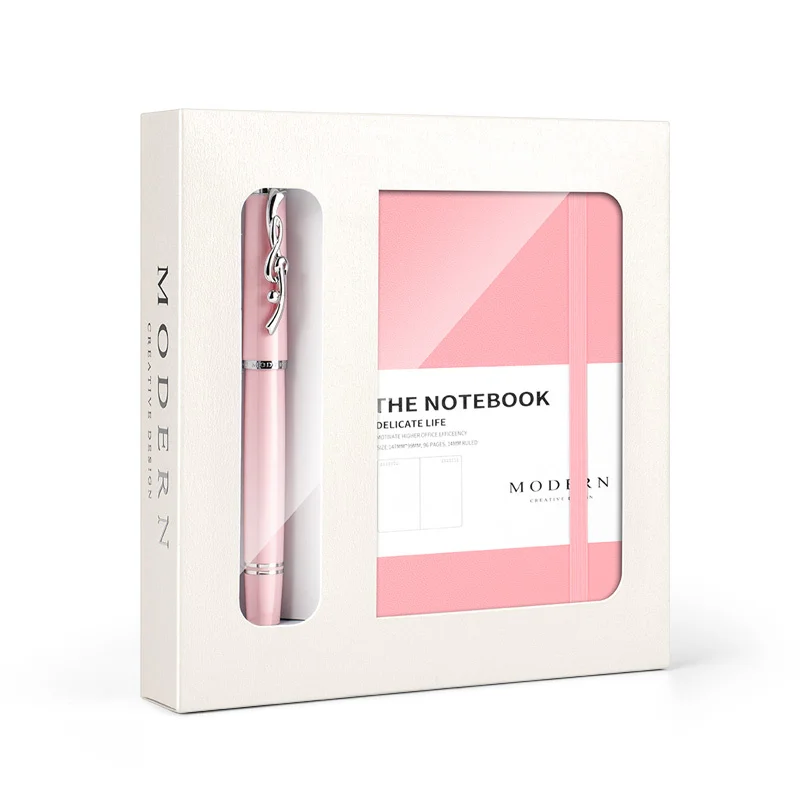 MODERN Classic Macaron Ballpoint Pen+Notebook Set Creative Business Premium Signature Notebook Gift Pack Student Enterprise