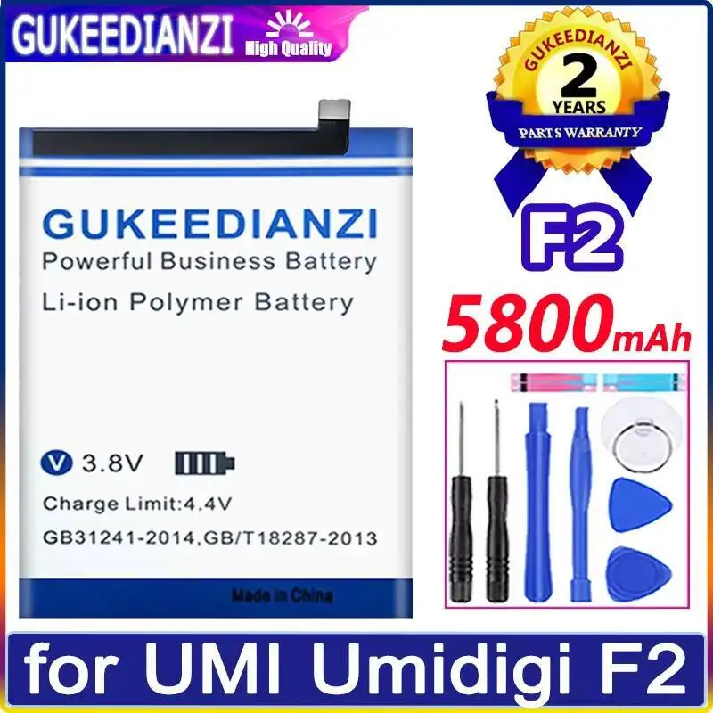 

Long Lasting Mobile Phone Battery For Umidigi Umi F2 High Capacity 5800Mah