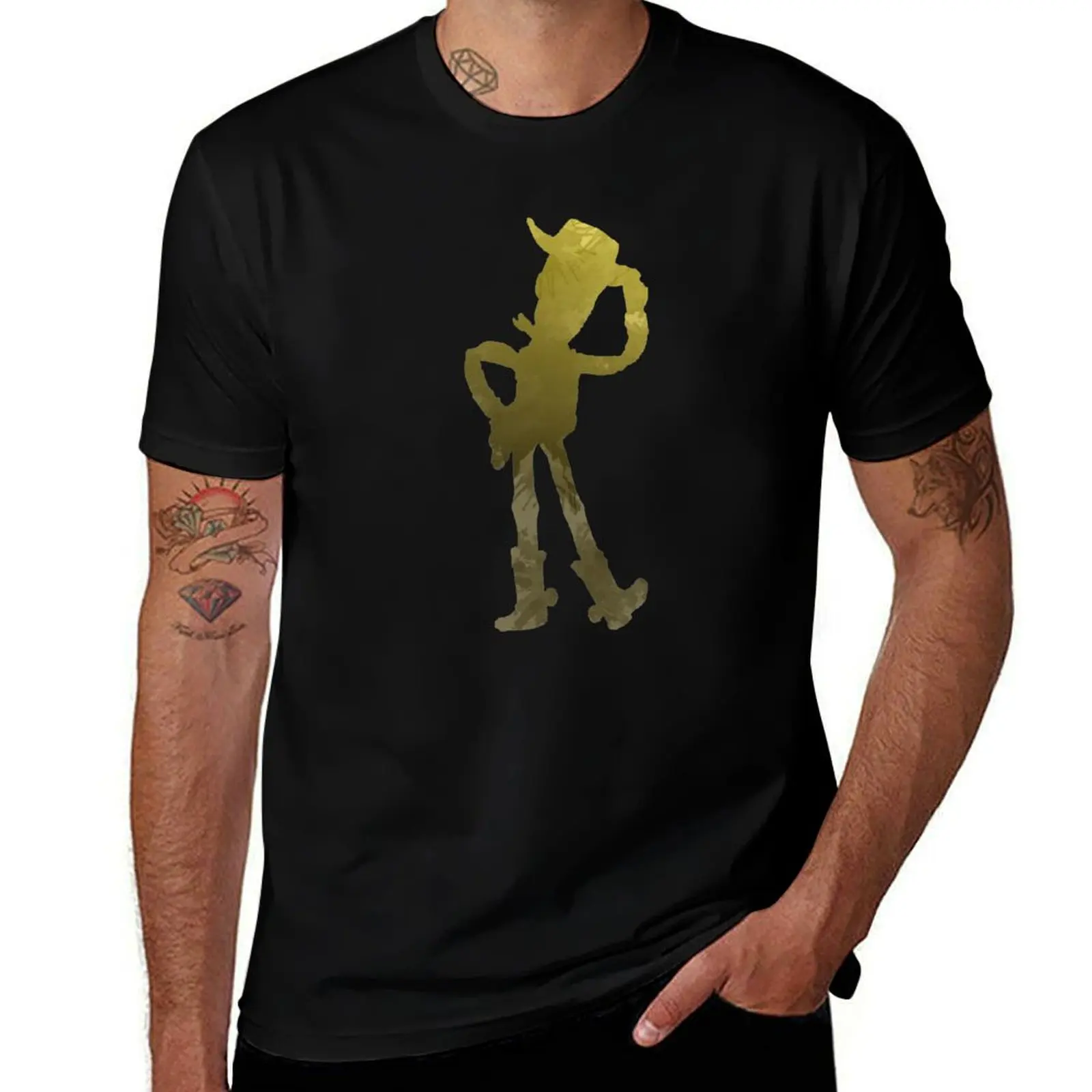 

Cowboy Inspired Silhouette T-Shirt t shirt man casual g man t shirts for men man t shirt graphic T-shirt