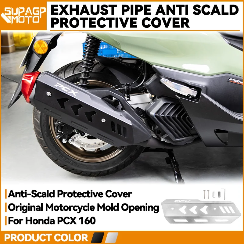

PCX160 Accessories Motorcycle Exhaust Pipe Protector Heat Shield Cover Guard Exhaust Anti-scalding Cover For Honda PCX160 pcx160