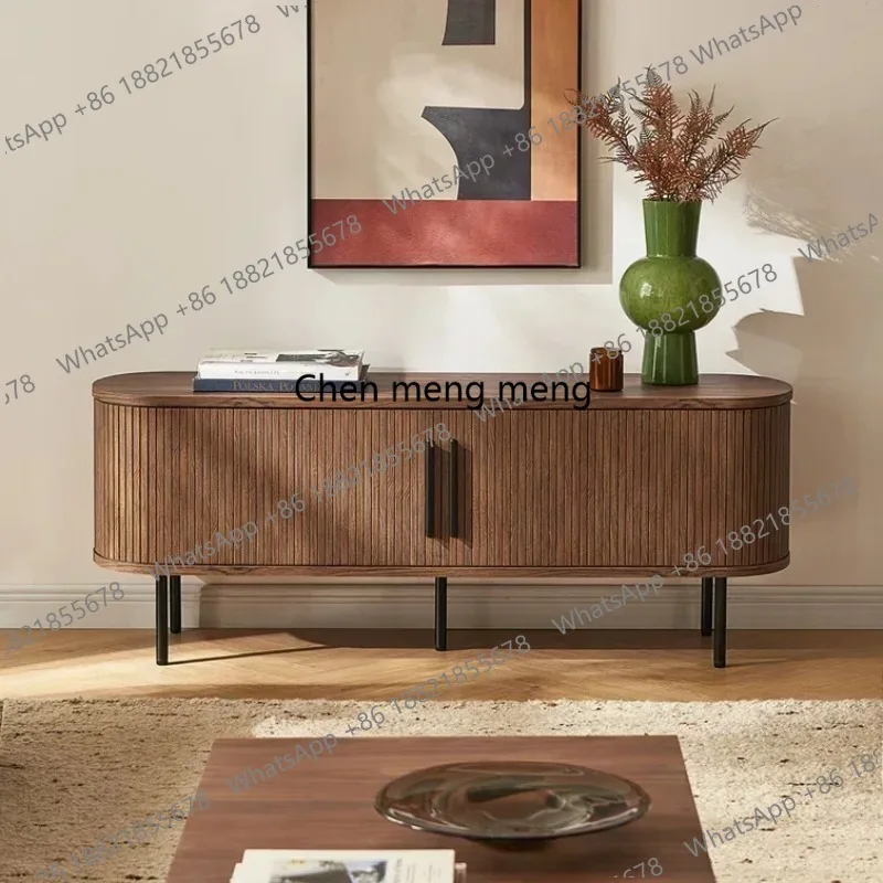 

New Arrival Mid-Century Modern Furniture TV Stand Crafted With A Meticulous Mixed Material Composition Elegant TV Cabinet