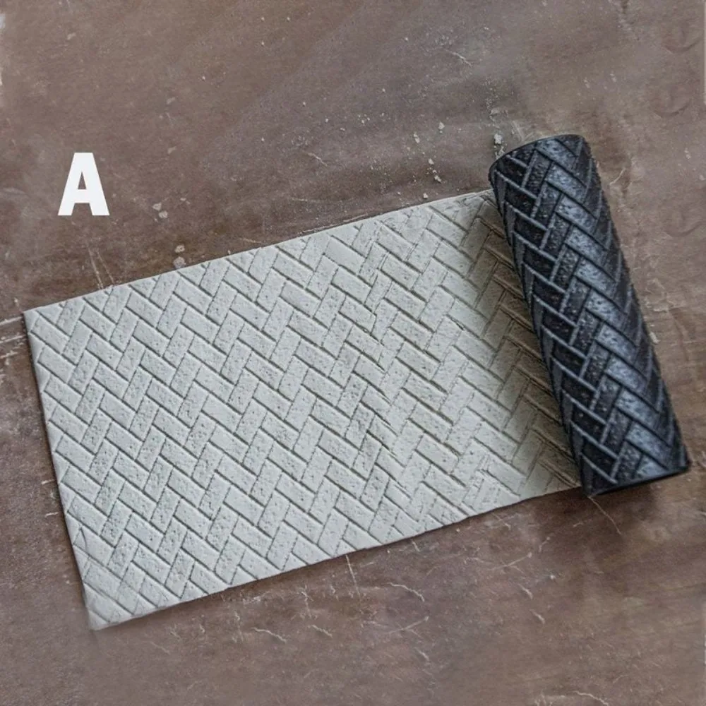 مجموعة أدوات أسطوانة تشكيل التضاريس الاحترافية لطاولة الرمل والديوراما وألعاب الحرب وحرف الهاوية تخلق نسيجًا واقعيًا من الطوب #4