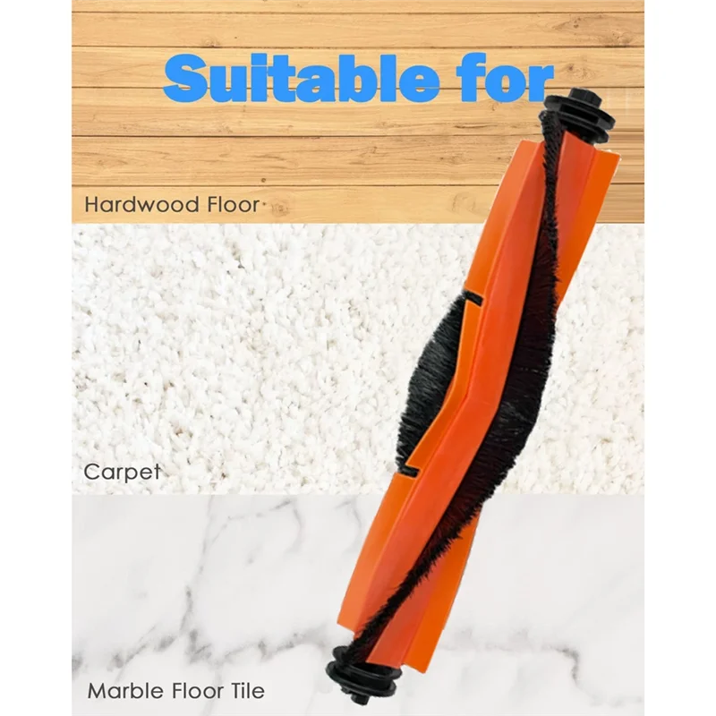 【Coupon!】Main Brush And Cover Kit For Xiaomi For Mijia M40S/OV31CN Vacuum Cleaner-Replacement Main Roller Brush Included