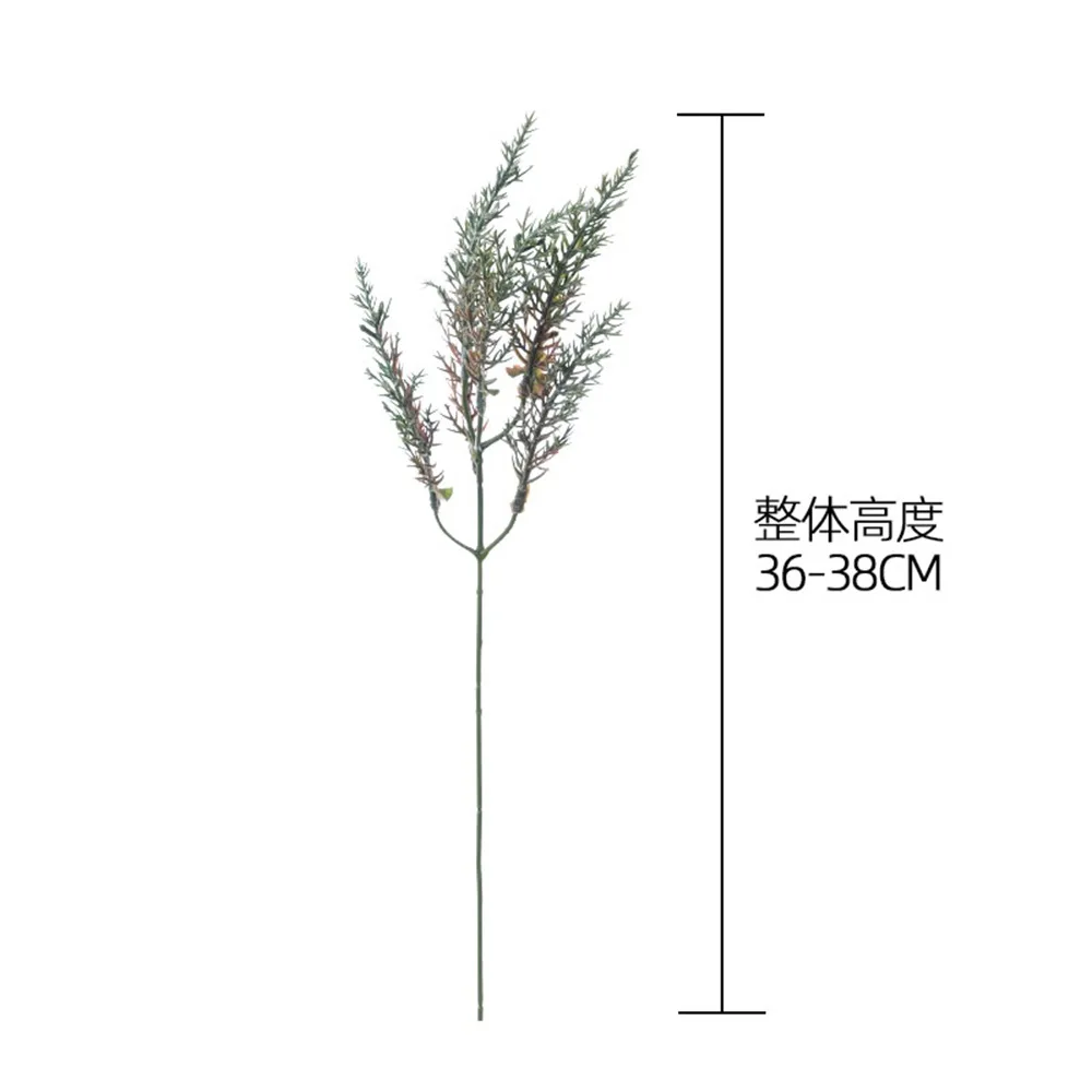 

8pcs Realistic Artificial Tree Stems Home Wedding Decorative Branches Faux Greenery Stems Plastic Dry Fake Cedar