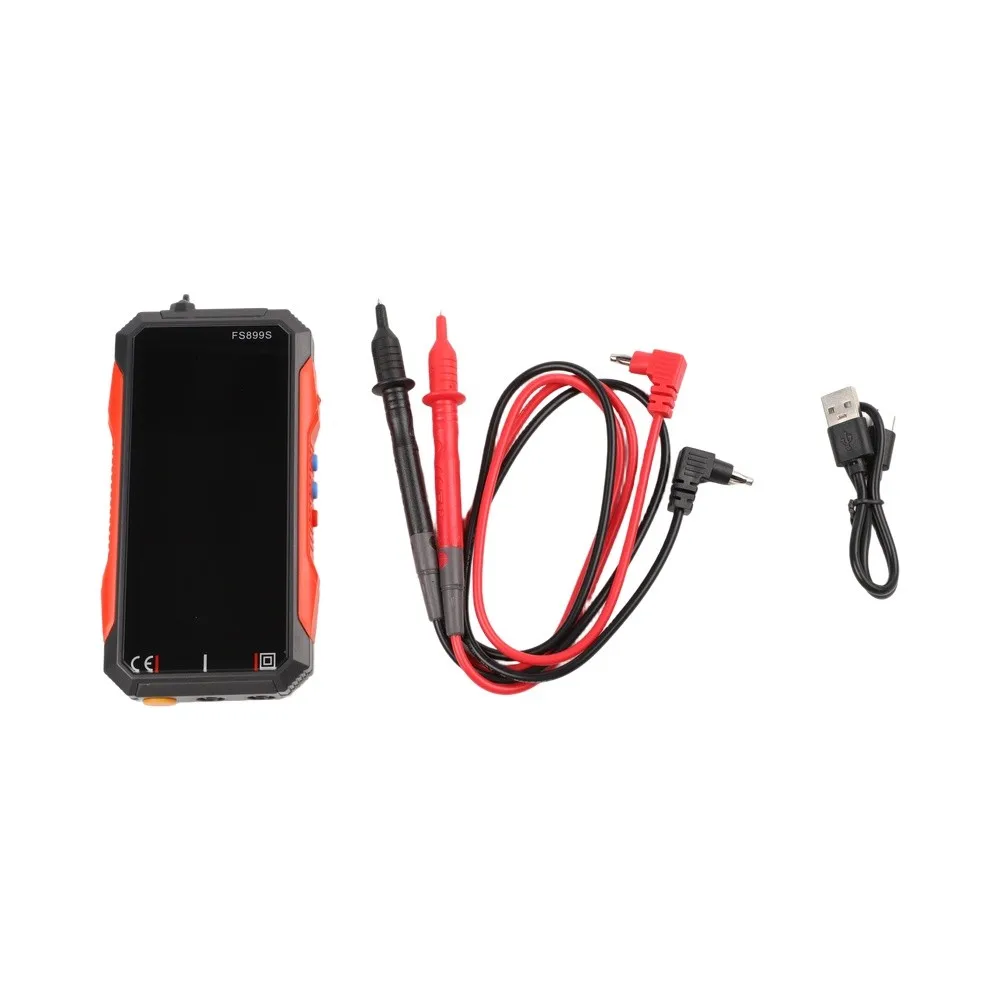 FS899S Digital Multimeter 6000 Counts True RMS USB C Rechargeable For Voltage Current Capacitance Frequency NCV Detection Electr