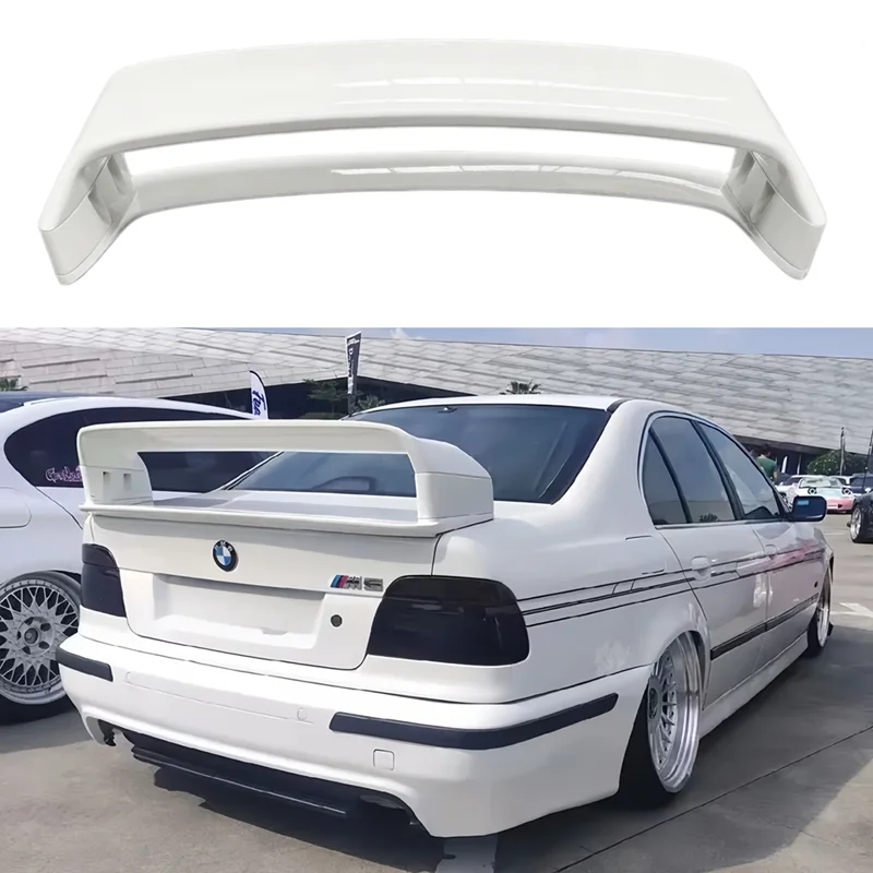 Für BMW E39 M5 GT-Style Spoiler 1997-2003 Hochwertiger ABS-Kunststoff Auto-Heckspoiler Unlackierter Spoiler