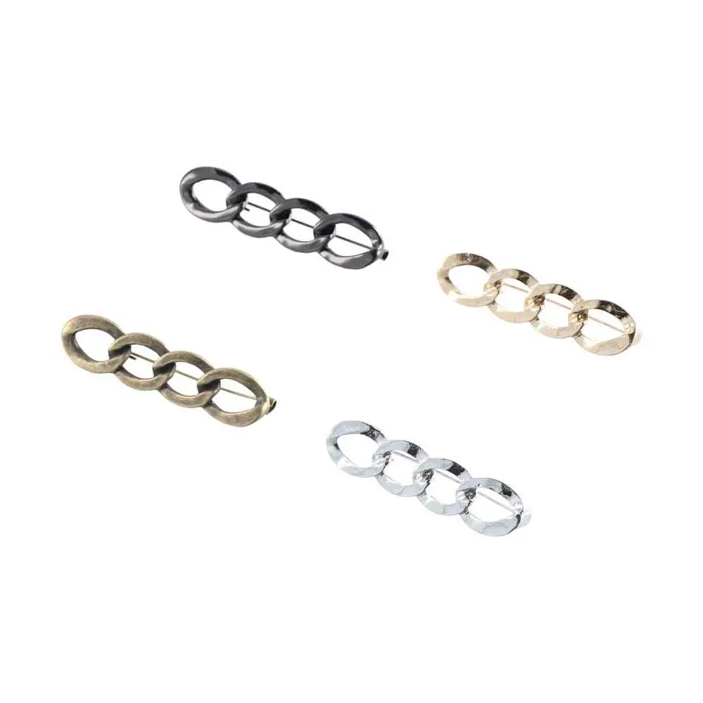 Alloy Pants Button Tightener Waist Buckle Adjustable Jean Fit Tighten Buckles Gold Waist Clip Twist Chain Brooches Skirts