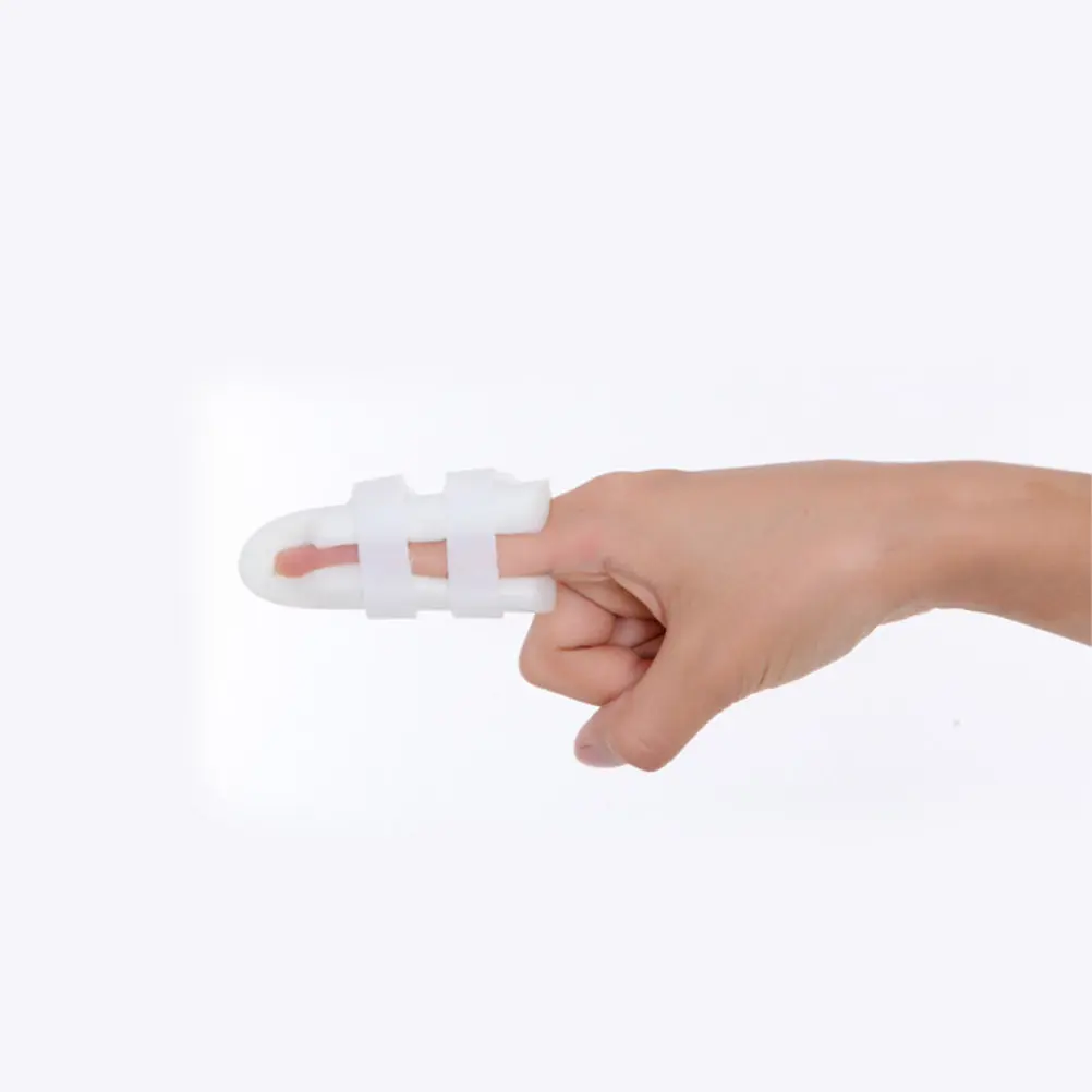 4Pcs Finger Splint Brace Adjustable Hook and Loop Support for Injury Immobilization Protection Sprain Strain Relief Nail Growth
