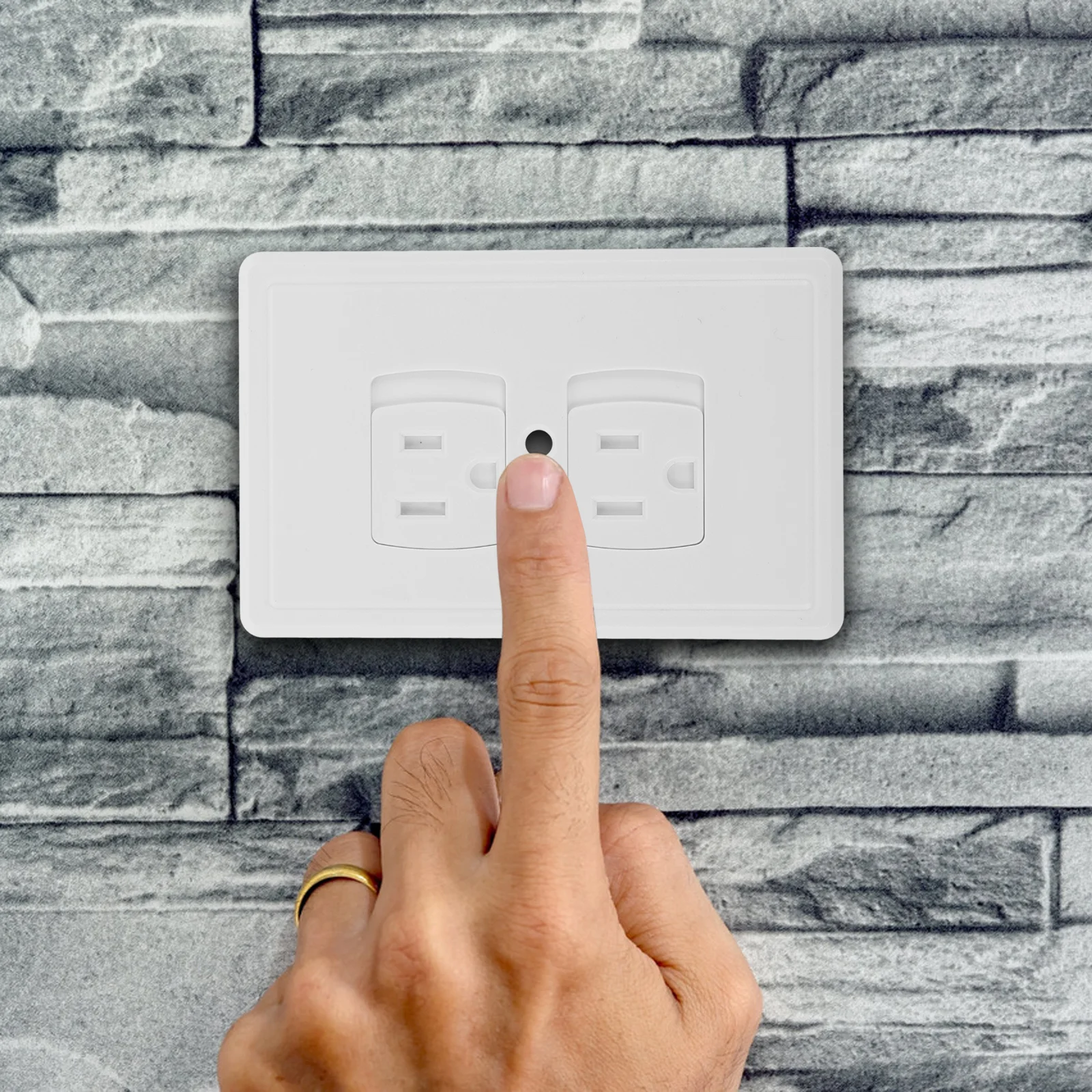 أغطية مقابس الصدمات الكهربائية المضادة للطفل، واقي المنافذ على الحائط، تصميم آمن، متين وبسيط للمنزل