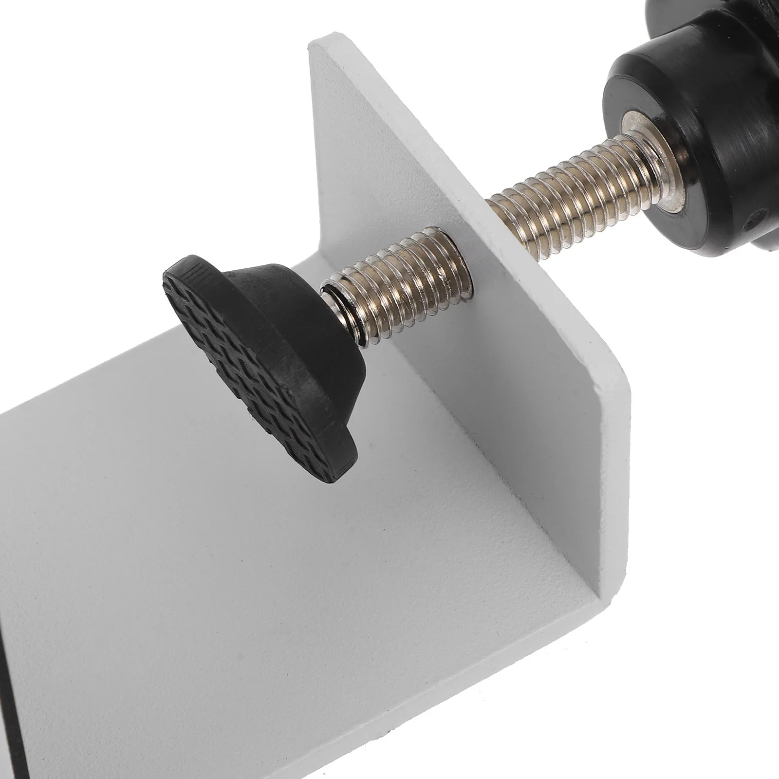 2Pcs Table Partition Clip Adjustable Aluminum Alloy Clamp with Thickened Base Wear Resistant for Desktop Screen Divider Privacy