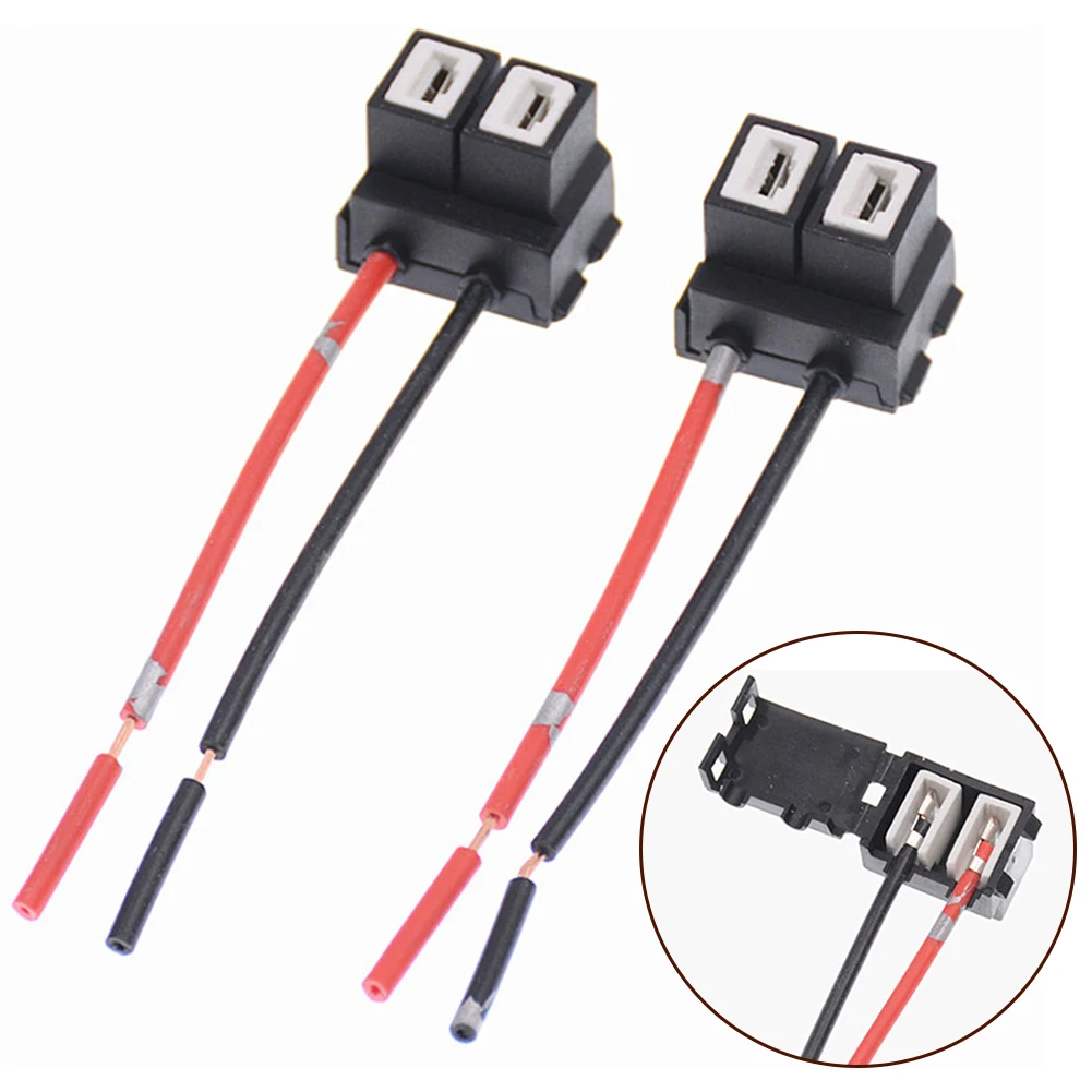 2pcs Socket Adapter Wiring Harness Sockets Car Wire Connector Cable Plug For H7 LED Headlight Automobile Lamp Bulb