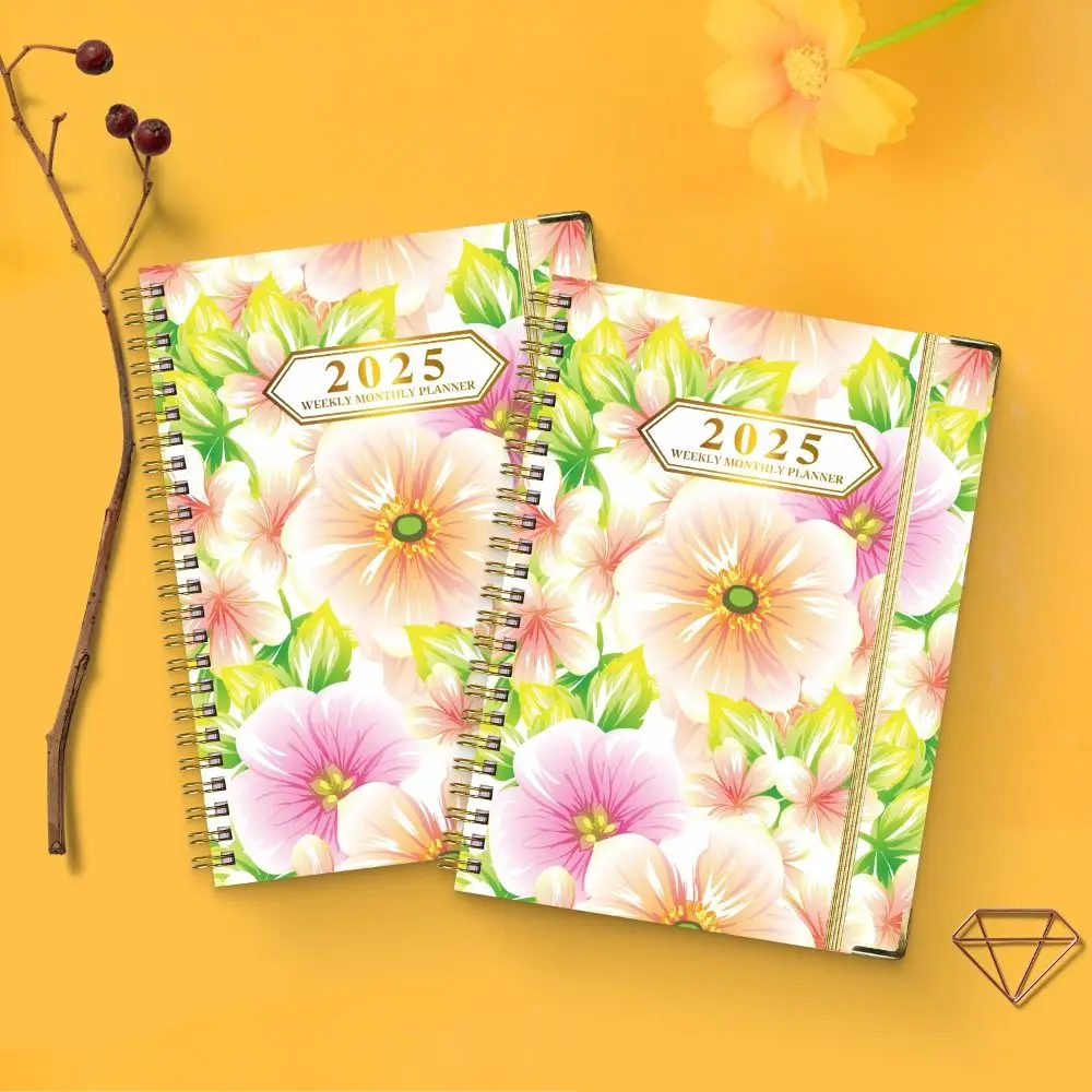 Thicken 2025 Agenda Planner Notebook Time Organizer Diary Weekly Planner A5 Schedules Notepad Loose-leaf Coil