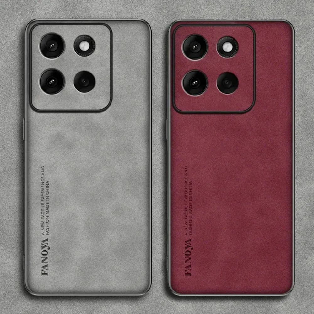 حافظة رفيعة من الجلد العادي لهاتف موتورولا G86 G24 Power G56 G35 G55 G75 G85 E13 G04 G04s G14 G34 G54 G84 غطاء صلب ملمس الجلد #3